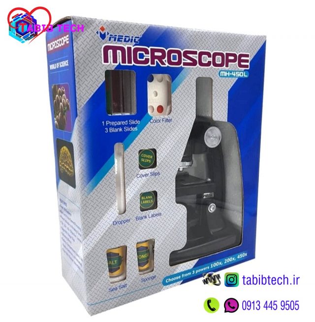 tabibtech.ir میکروسکوپ 450برابر دانش آموزی MH-450L