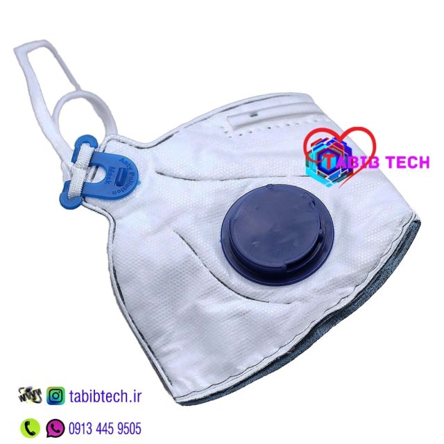 tabibtech.ir ماسک N95 سوپاپ دار KPK کیفیت پژوهان کارا ۶ لایه