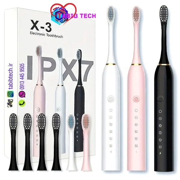 tabibtech.ir مسواک برقی X3 قابل شارژ ضدآب