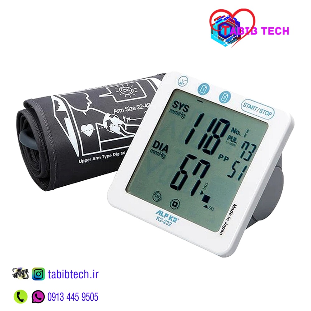 tabibtech.ir فشارسنج بازویی آلپیکادو ALPK2 مدل K2-232